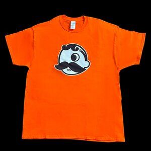NEW National Bohemian Natty Boh Orange Cotton T-Shirt Size XL Logo Beer  Brand n